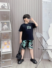 Bộ bé trai cotton in hình OVELAP (43-63kg)