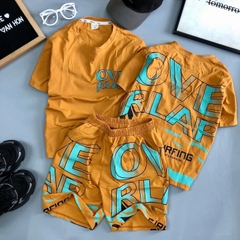 Bộ bé trai cotton in hình OVELAP (43-63kg)