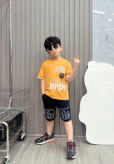 Bộ bé trai cotton in hình Logo Siêu Nhân (13-26kg)