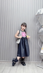 Váy Gấu dâu SMILE sọc 30-45Kg