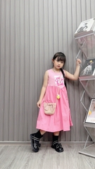 Váy Gấu dâu SMILE sọc 30-45Kg