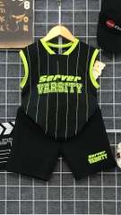 Bộ thể thao sát nách in VARSITY size 20-30Kg