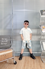 Bộ trụ bé trai cotton in hình Versace (26-38kg)