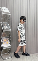 Bộ bé trai cotton in hình Milano (26-42kg)