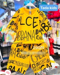 Bộ bé trai cotton in hình LCE (13-26kg)