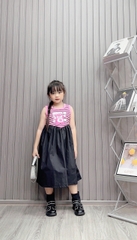 Váy Gấu dâu SMILE sọc 14-30Kg