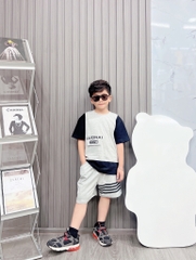 Bộ bé trai cotton in hình LOUNAI (8-23kg)
