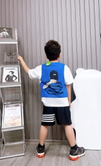 Bộ bé trai cottom in hình LOUNAI (24-38kg)