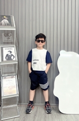 Bộ bé trai cottom in hình LOUNAI (24-38kg)