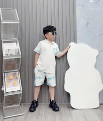 Bộ trụ bé trai cotton in hình Lowis (26-38kg)