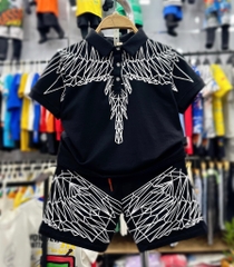 Bộ trụ bé trai cotton in hình cánh chim (11-25kg)