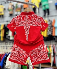 Bộ trụ bé trai cotton in hình cánh chim (11-25kg)