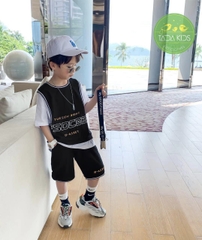 Bộ bé trai cotton in hình GSOCFED (24-38kg)