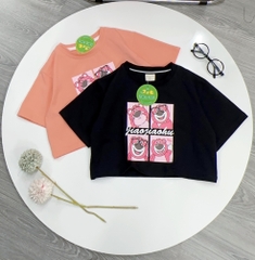 Áo Croptop 4 gấu dâu (cồ)