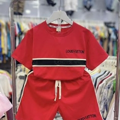 Bộ cổ tròn Tada Kids in Lou dập nổi ngang ngực cho bé từ 26-38Kg