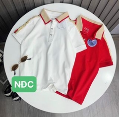 Áo cổ trụ Gucc viền vai cho bé từ 11-26Kg