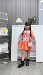 Set váy cotton in thỏ Medoly Nơ cho bé từ 10-26Kg