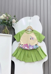 Set váy Kuromi phối 2 màu kute cho bé từ 26-42Kg