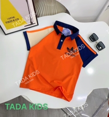 Áo thun cotton Cổ Trụ Adi cho bé từ 26-42Kg