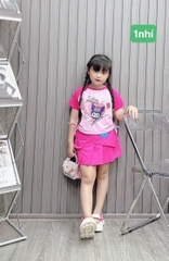 Sét váy Kuromi in chữ The Green cho bé 10-26Kg