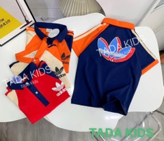 Áo thun cotton Cổ Trụ Adi cho bé từ 26-42Kg