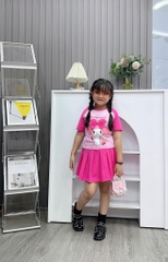Set váy cotton in thỏ Medoly Nơ cho bé từ 10-26Kg