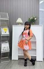 Set váy cotton in thỏ Medoly Nơ cho bé từ 10-26Kg