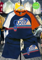 Bộ thun cotton Gucc cây dừa hottrend cho bé từ 39-62Kg