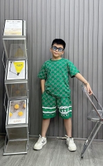 Bộ bé trai cotton in hình Gucci in full ngôi sao(10kg-25kg)