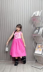 Váy Gấu dâu SMILE sọc 30-45Kg