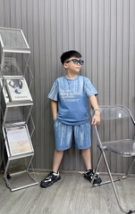 Bộ thun cotton in chữ  I'm Not size 39-62Kg