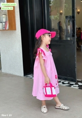 Váy kate thô cánh tiên in hình Gấu Dâu cho bé từ 8-38Kg