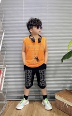 Bộ sát nách chấm bi Cotton (8-23Kg)
