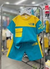 Bộ bé trai cotton túi phối màu (24-38kg)