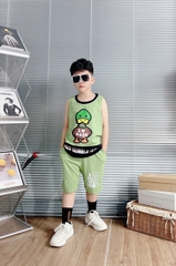 Bộ cotton sát nách in hình con Vịt (8-23Kg)