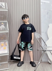 Bộ bé trai cotton in hình OVELAP (13kg-26kg)
