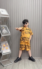 Bộ bé trai cotton in hình Milano (13-26kg)