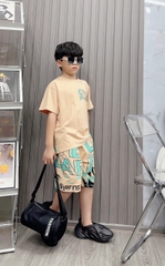 Bộ bé trai cotton in hình OVELAP (26kg-42kg)