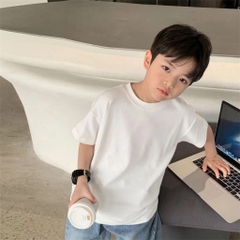 Áo thun cotton trơn unisex size từ 23-36Kg