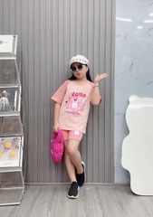 Bộ Cotton Đùi Gấu Dâu Size từ 24-38Kg