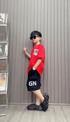 Bộ thun cotton in hình Gấu dâu 26-42Kg