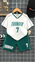 Bộ thể thao in THUNDER số 7 size30-43Kg
