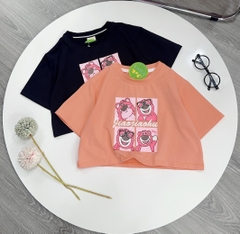 Áo Croptop 4 gấu dâu (cồ)