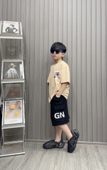 Bộ thun cotton in hình Gấu dâu 43-63Kg