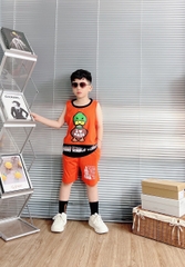 Bộ cotton sát nách in hình con Vịt (8-23Kg)