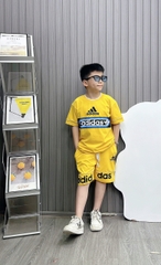 Bộ thun cotton A.DI in ngang ngực sành điệu size cho bé từ 10-62Kg