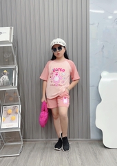 Bộ Cotton Đùi Gấu Dâu Size từ 24-38Kg