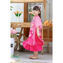 Áo dài Gấu Dâu tay cánh tiên BG size từ 10-40Kg
