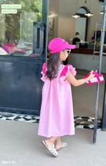 Váy kate thô cánh tiên in hình Gấu Dâu cho bé từ 8-38Kg