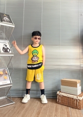 Bộ cotton sát nách in hình con Vịt (8-23Kg)